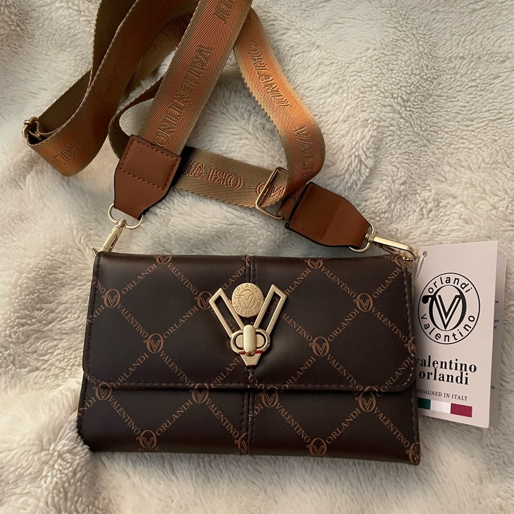 Valentino Orlandi Brown Crossbody Bag
